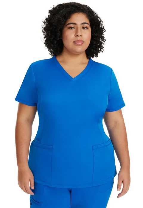 HH Works by Healing Hands Women's Monica V-Neck Solid Scrub Top 2500