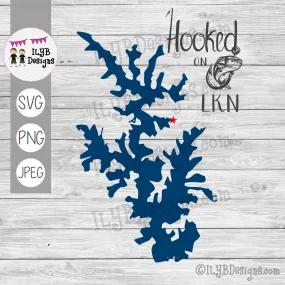 Hooked on Lake Norman SVG, PNG, JPEG Printable Files