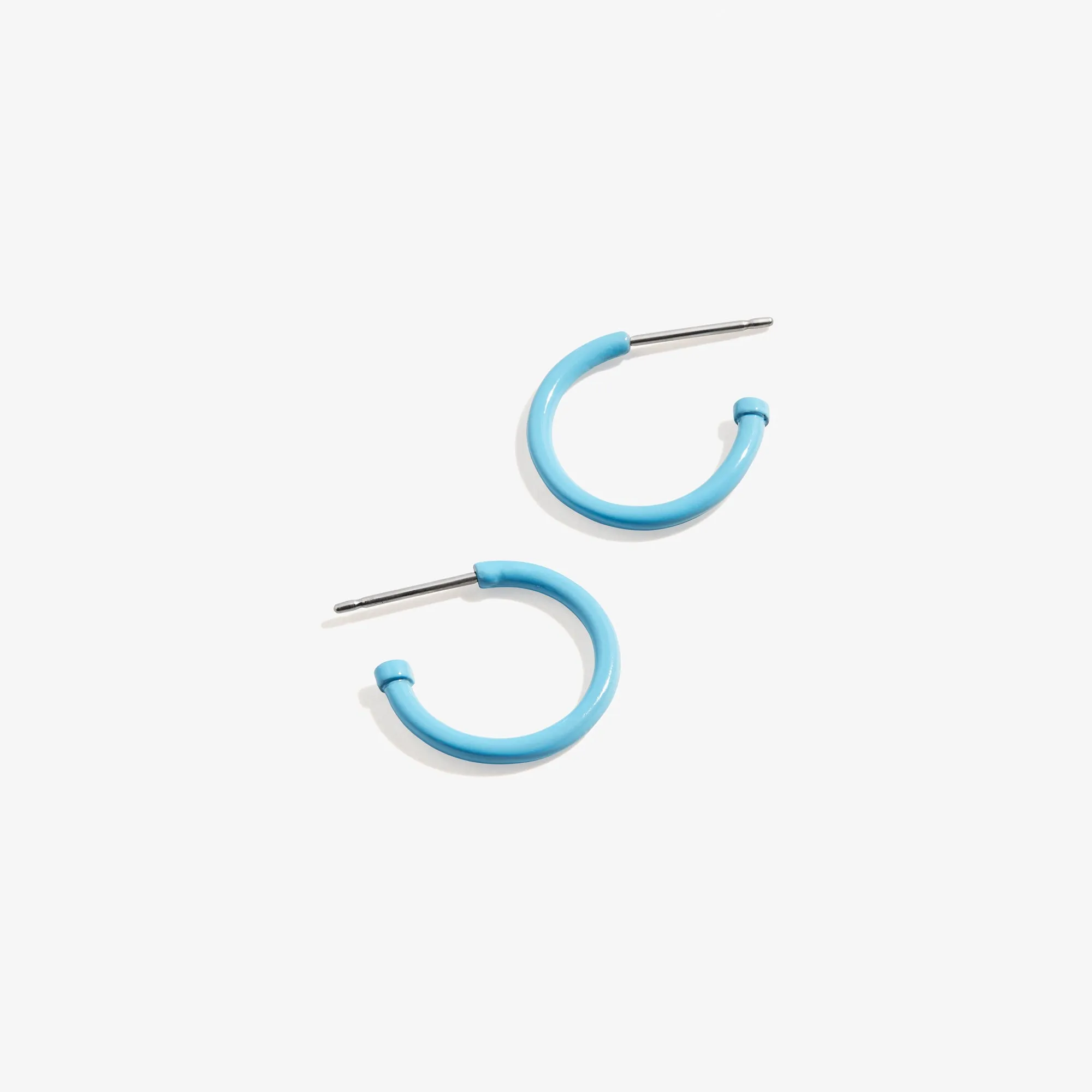 Huggie Hoop Earrings, Ocean Blue