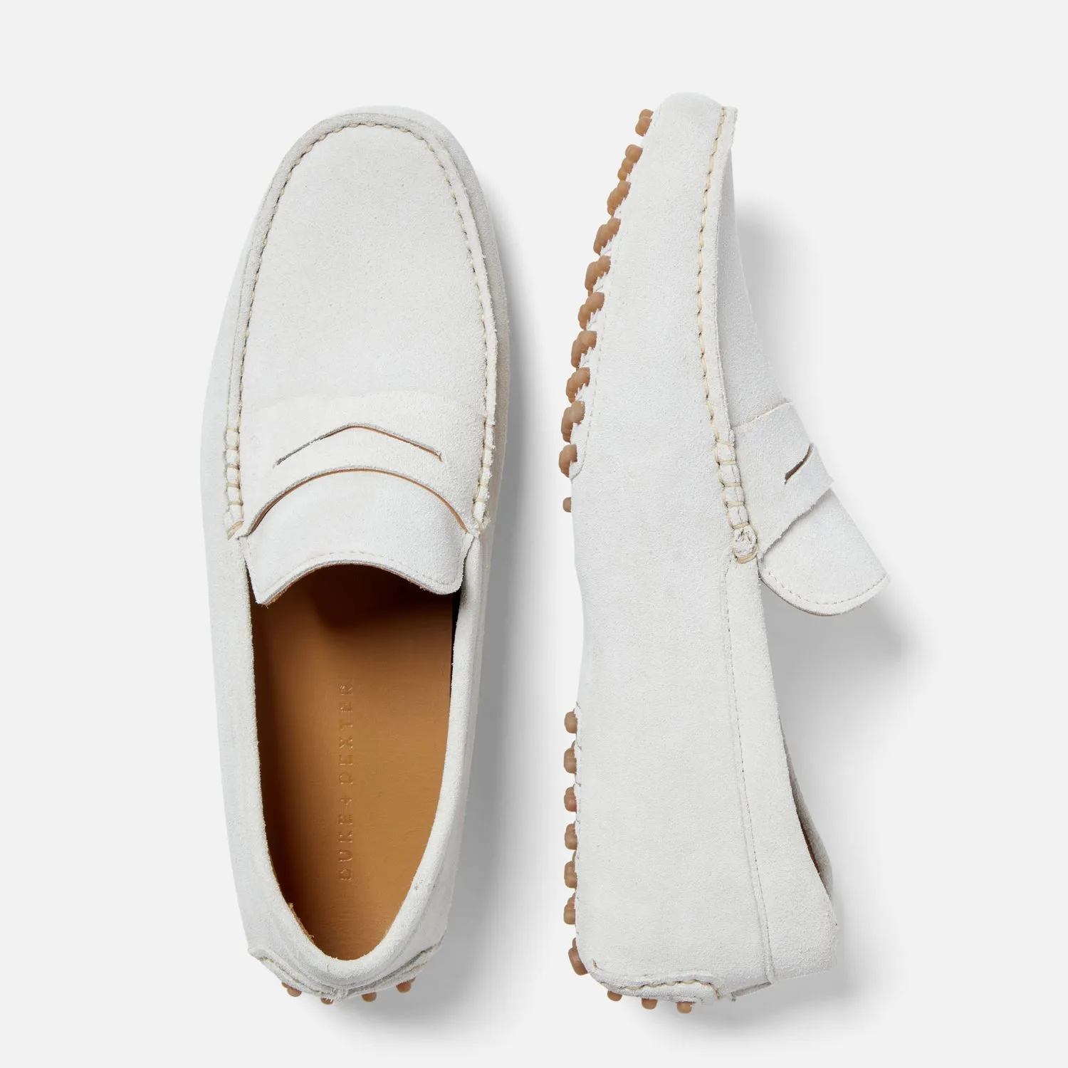 Hunt Off-White Driving Loafer - Men's