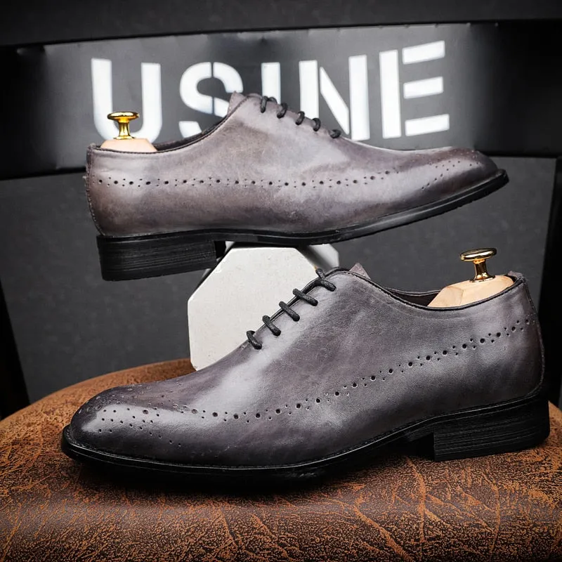 Italian Designer Vintage Men's Leather Shoes