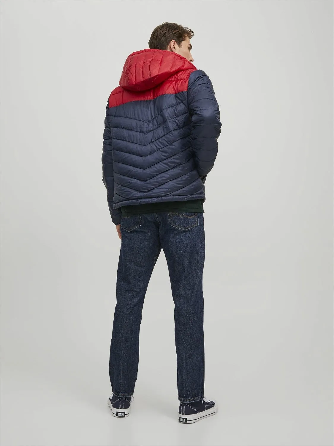 Jack & Jones Mens 'JJEHERO' Hooded Puffer Jacket