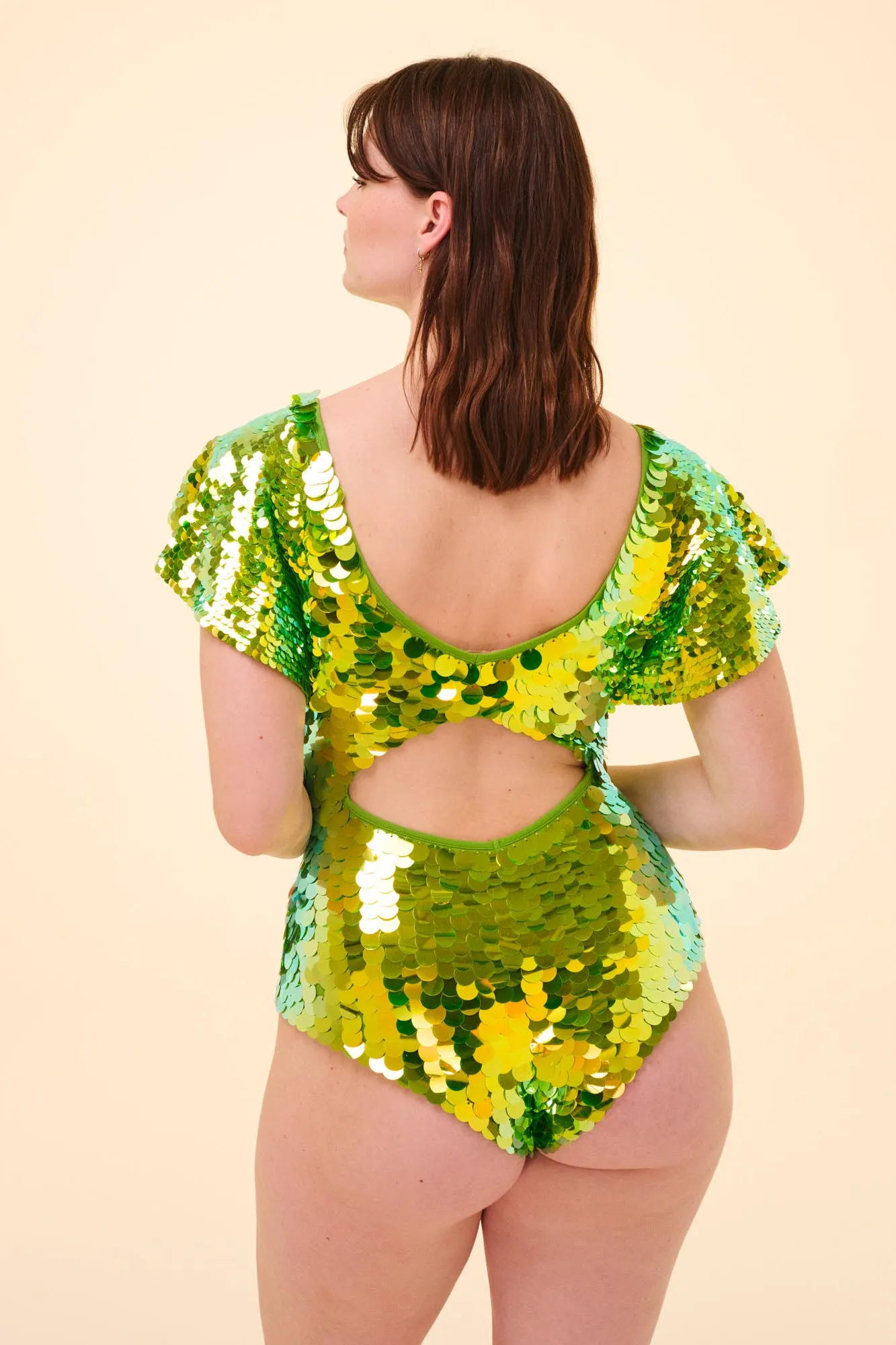 JAZMIN SEQUIN LEOTARD - MANTIS