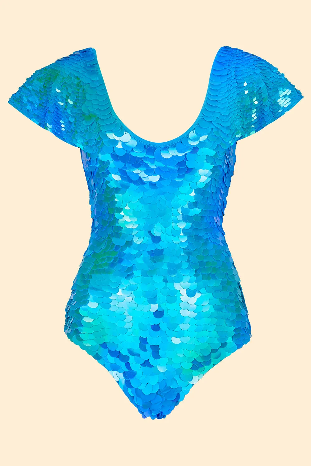 JAZMIN SEQUIN LEOTARD - SKY