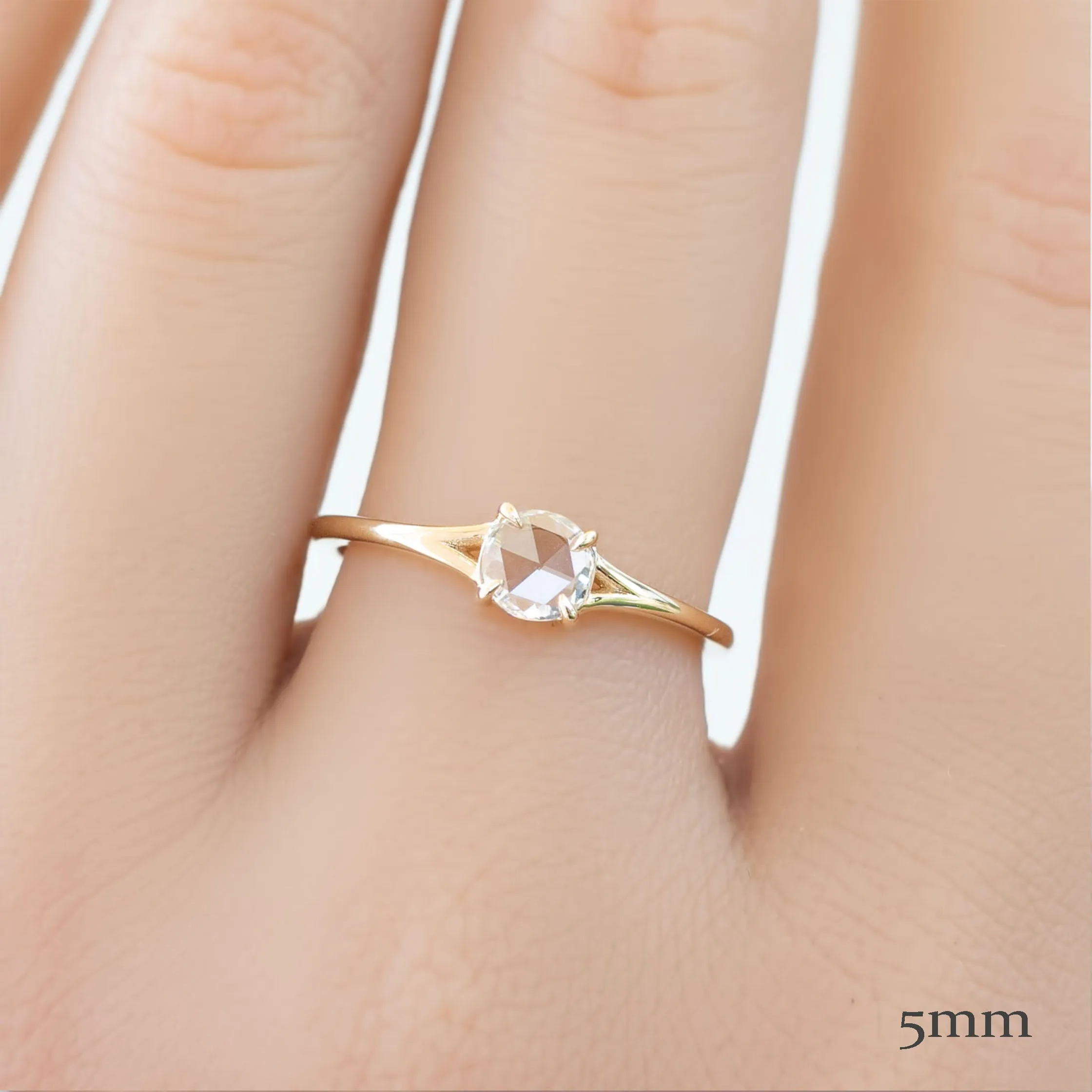 Kylie Rose Cut Diamond Ring (Choose your own diamond)