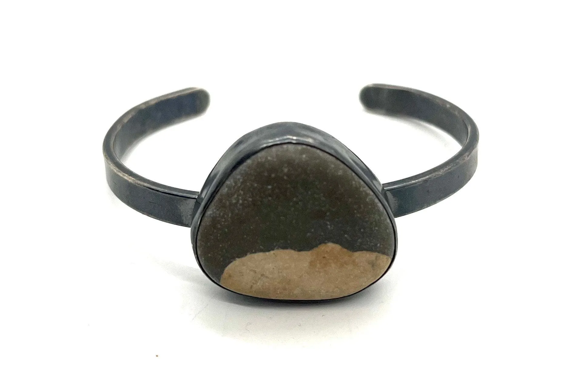 Lined Rock Cuff Bracelet