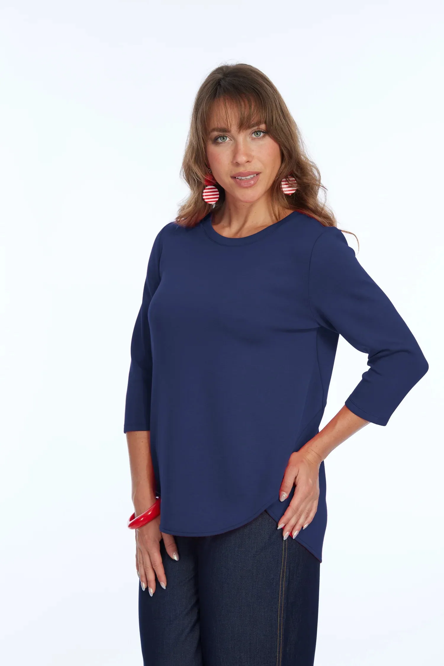 Lior Zofi Round Neck Top - (six colors)