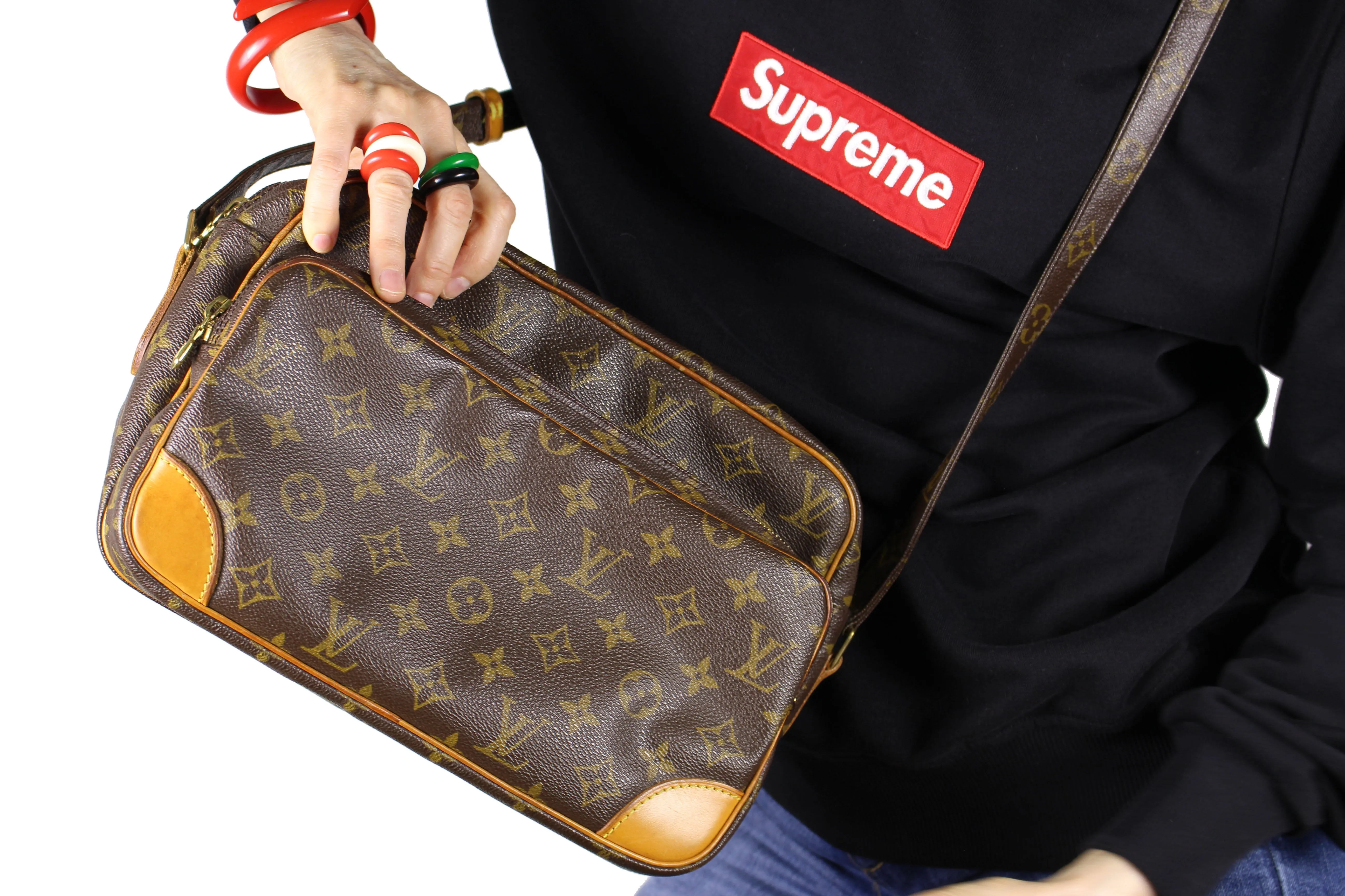 LOUIS VUITTON Nile monogram canvas bag