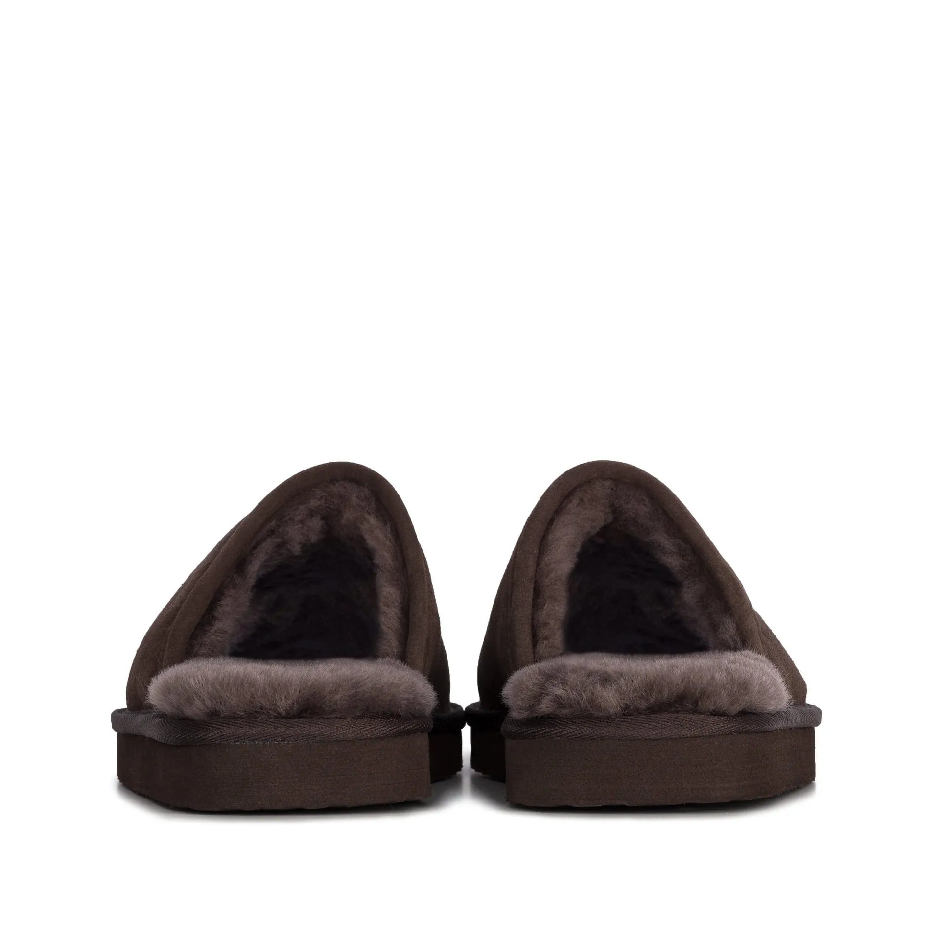 MAX CHOCOLATE SHEEPSKIN SLIPPER MULE