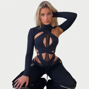 May You Cry Hard Bodysuit | Punk Long Sleeve Bodysuit