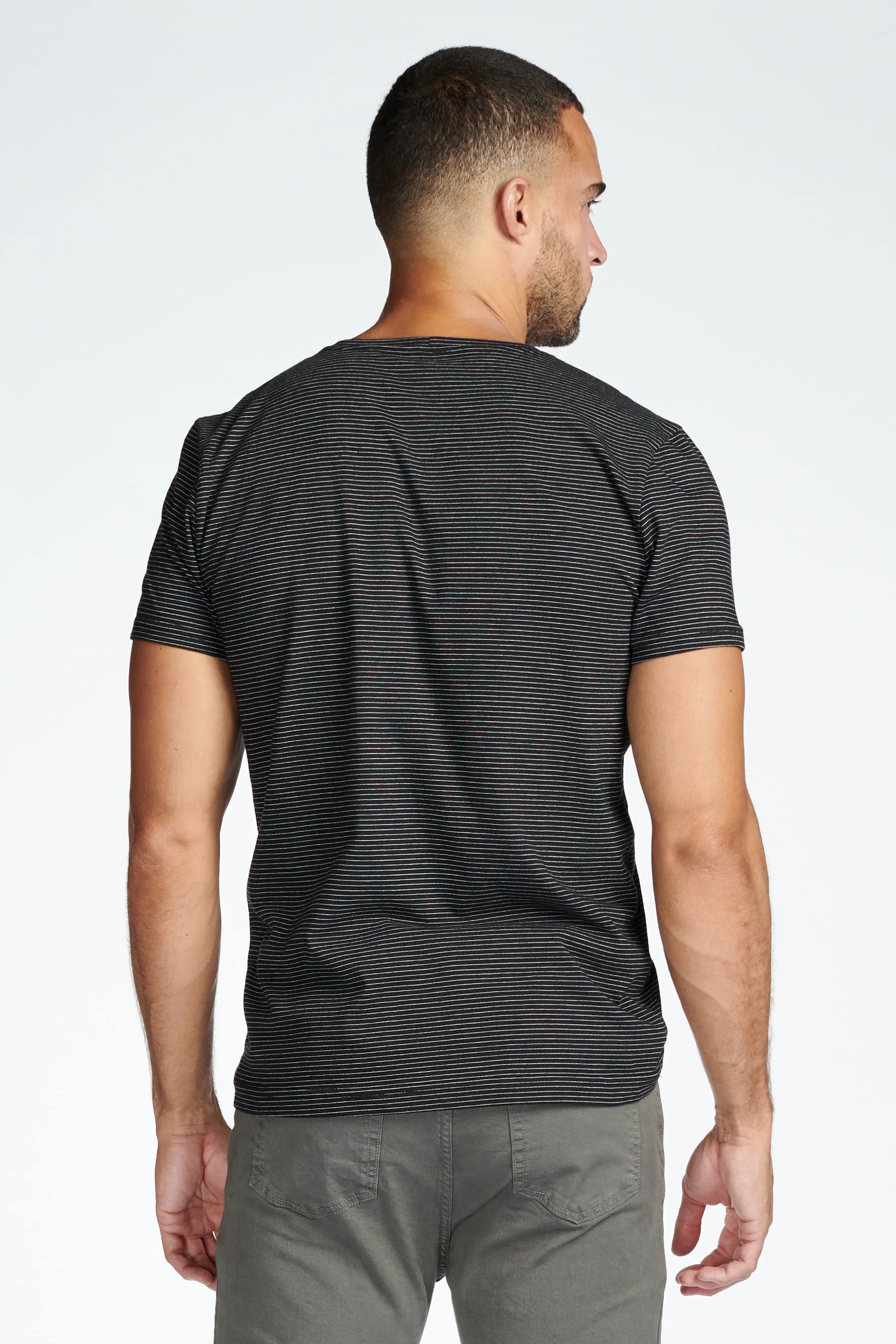 Men's Crew Neck Stripe Tee