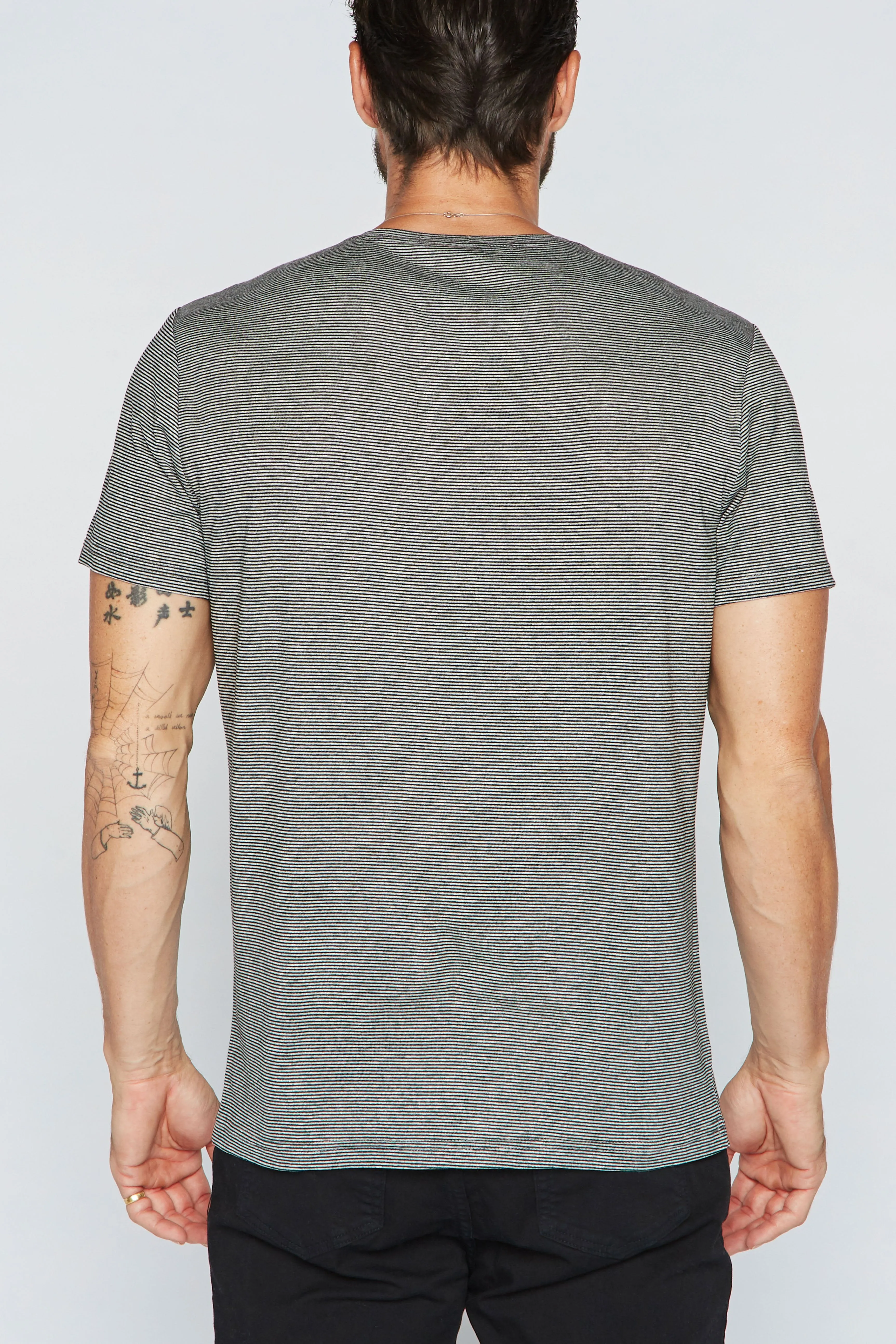 Men's Crew Neck Stripe Tee