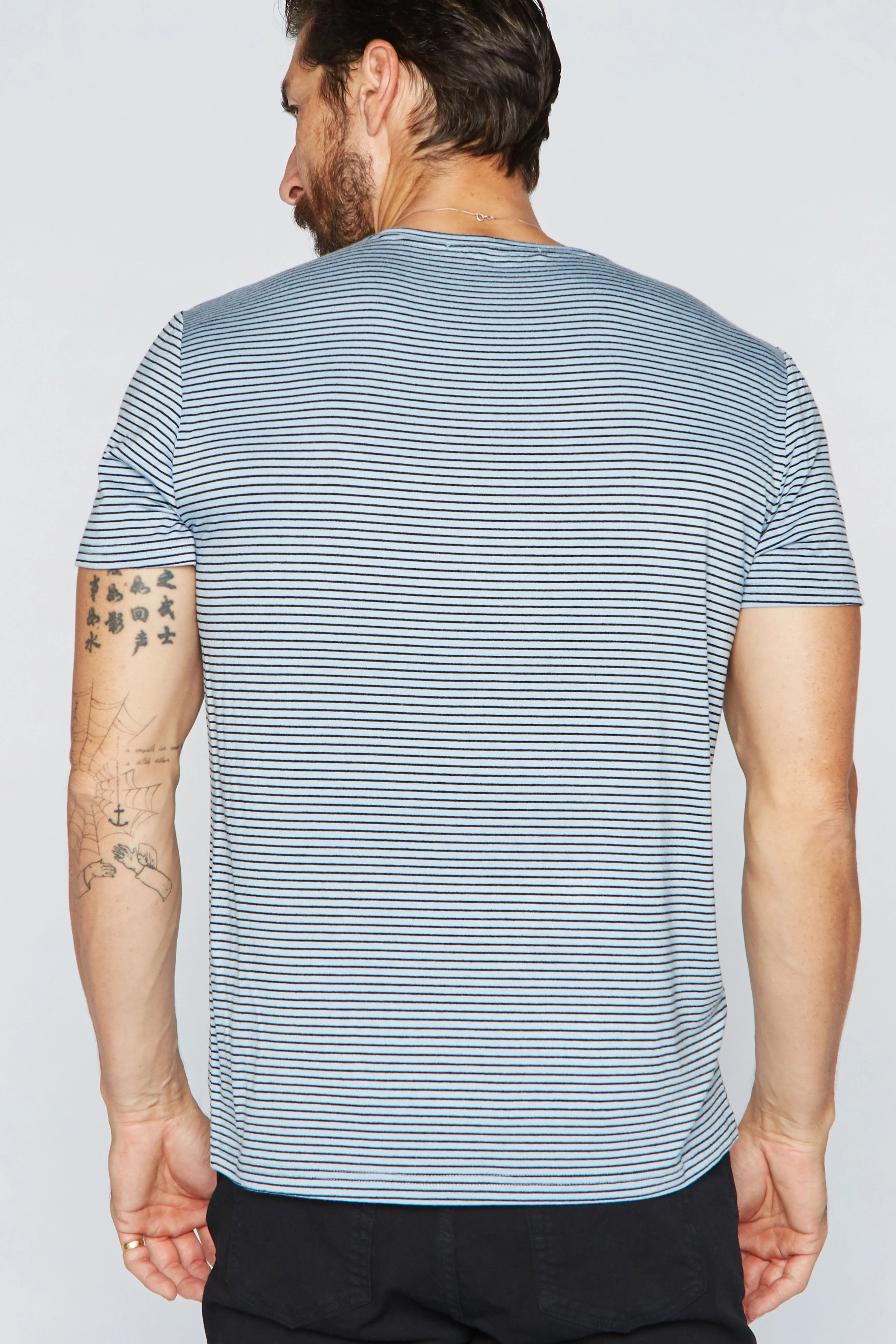 Men's Crew Neck Stripe Tee