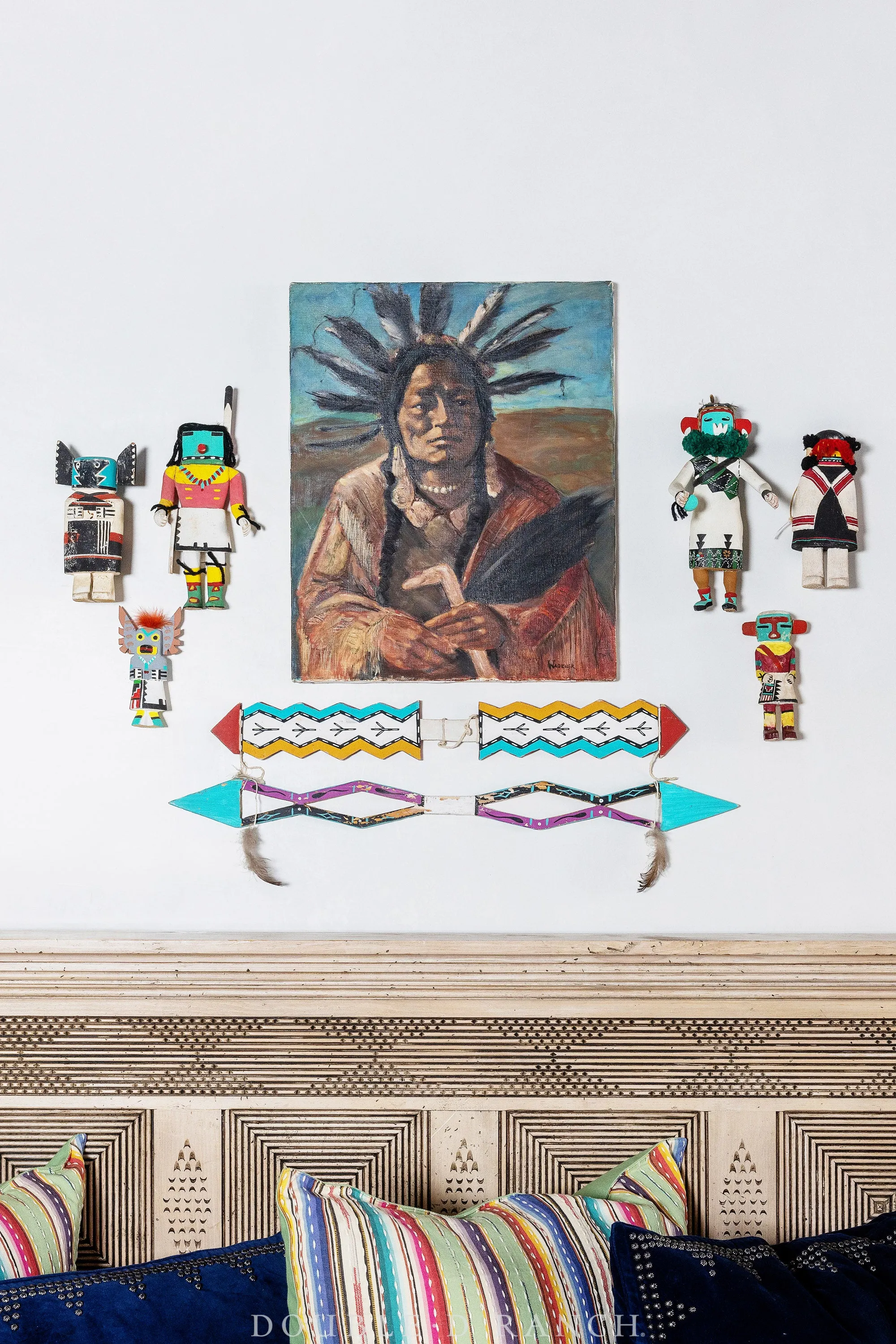 Miscellaneous, Kachina, Crow Mother, Cottonwood, Vintage ‘50s, 131D