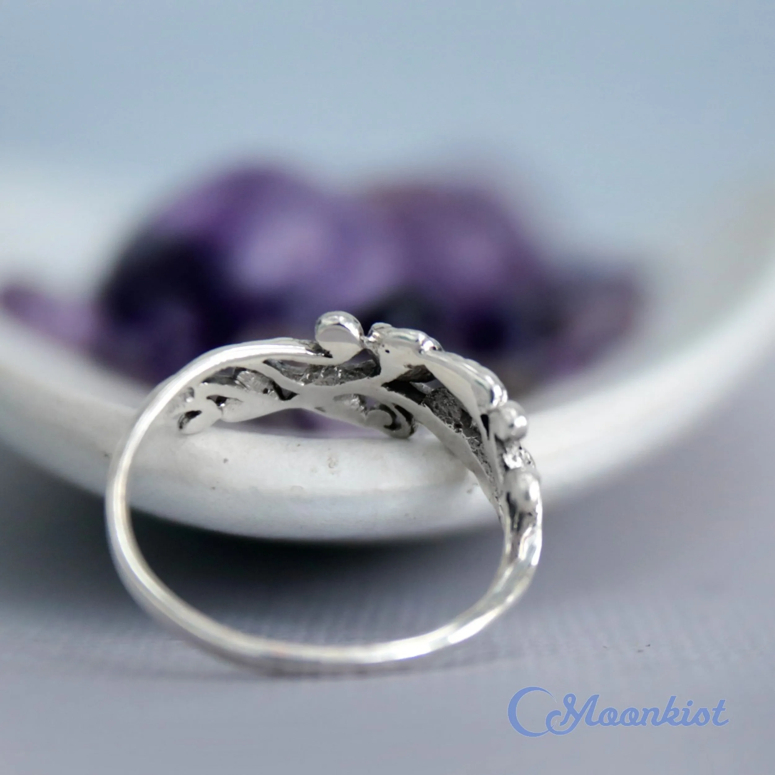 Nature Ring, Silver Ivy Leaf Ring for Women | Moonkist Designs