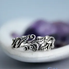 Nature Ring, Silver Ivy Leaf Ring for Women | Moonkist Designs