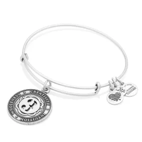 Number 3 Charm Bangle Bracelet