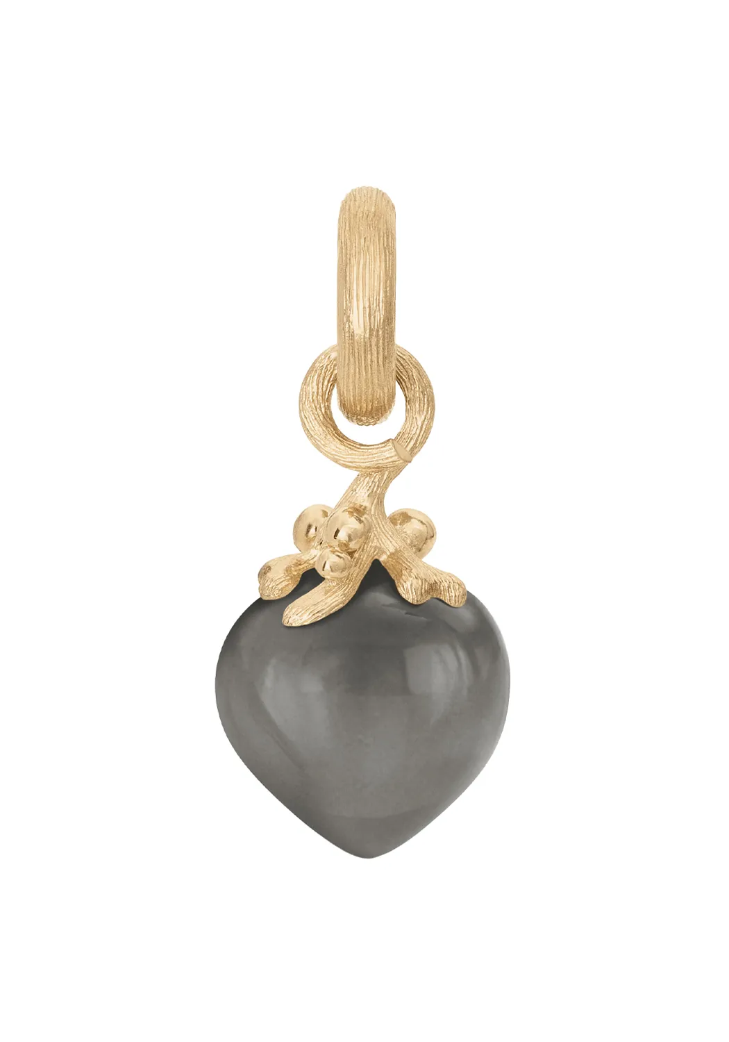 Ole Lynggaard 18KYG Sweet Drops Filigree Grey Moonstone Charm