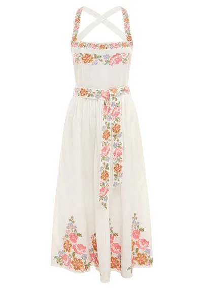 Ophelia Midi Dress - Ivory