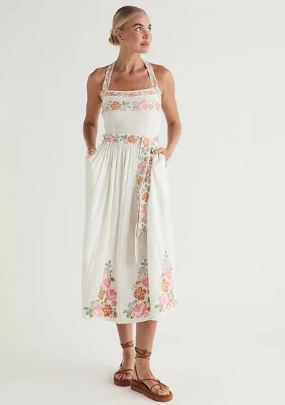 Ophelia Midi Dress - Ivory