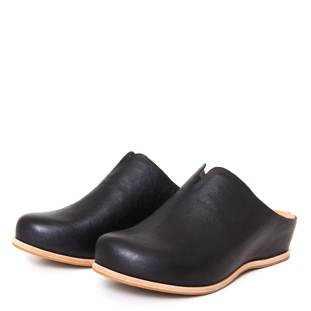 Para Women's Leather Wedge Mule