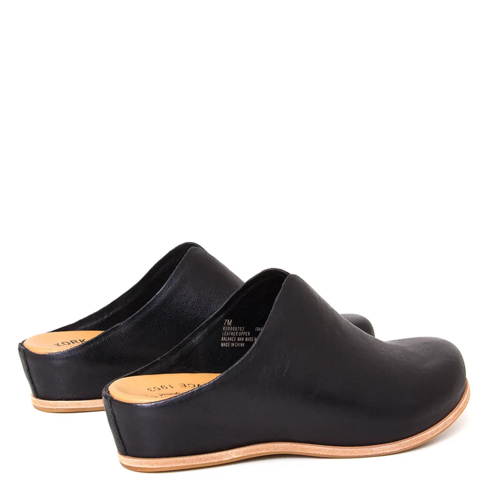 Para Women's Leather Wedge Mule