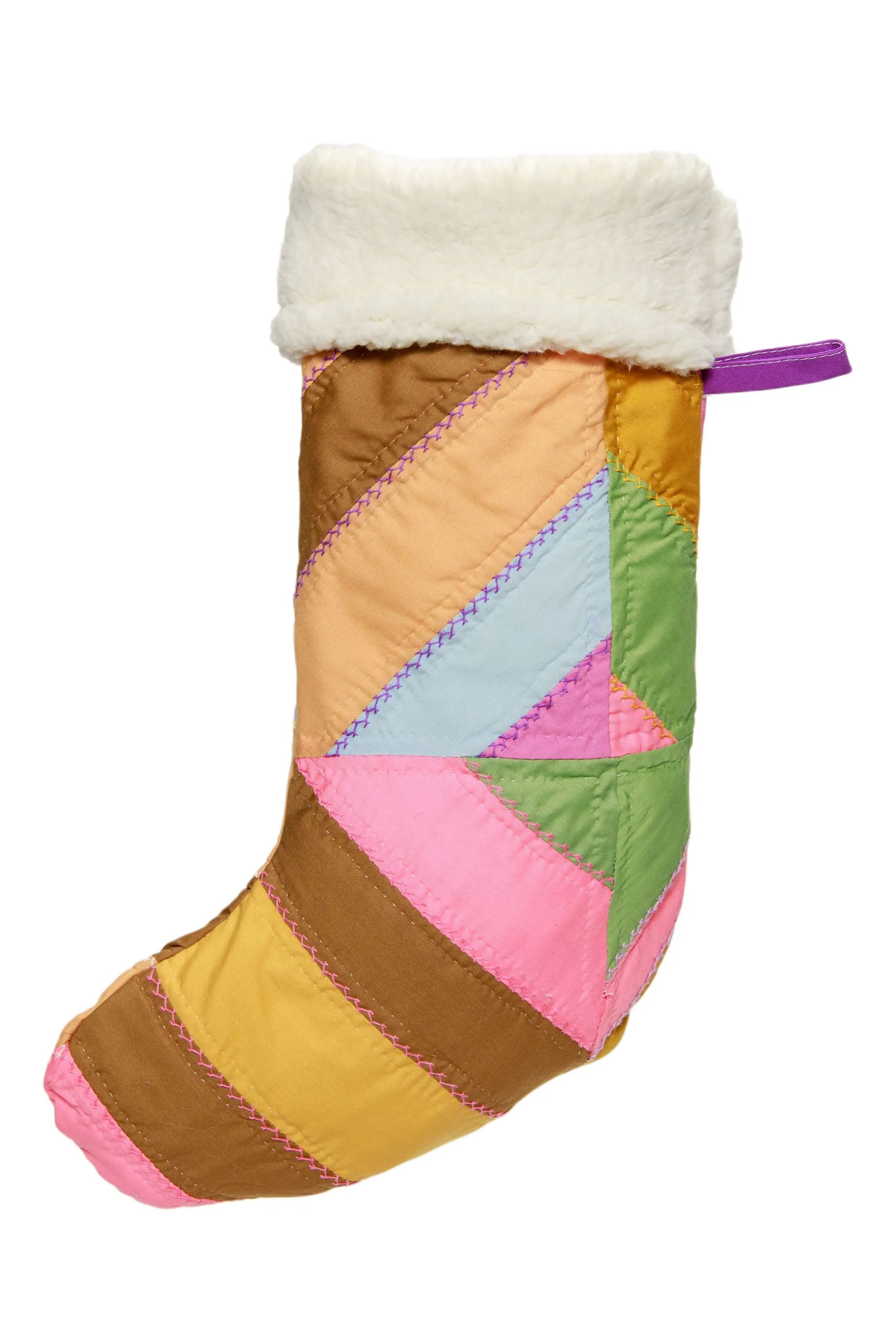 Pastel Quilt Stocking