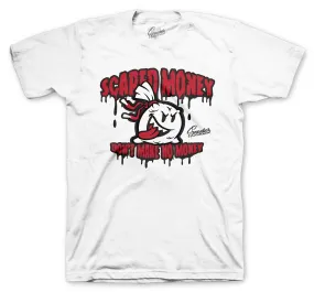 Retro 9 Gym Red Scared Money Shirt