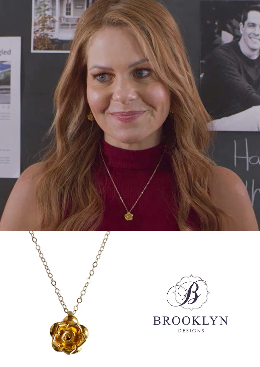 Rosa Gold Necklace *As Seen On Candace Cameron Bure*