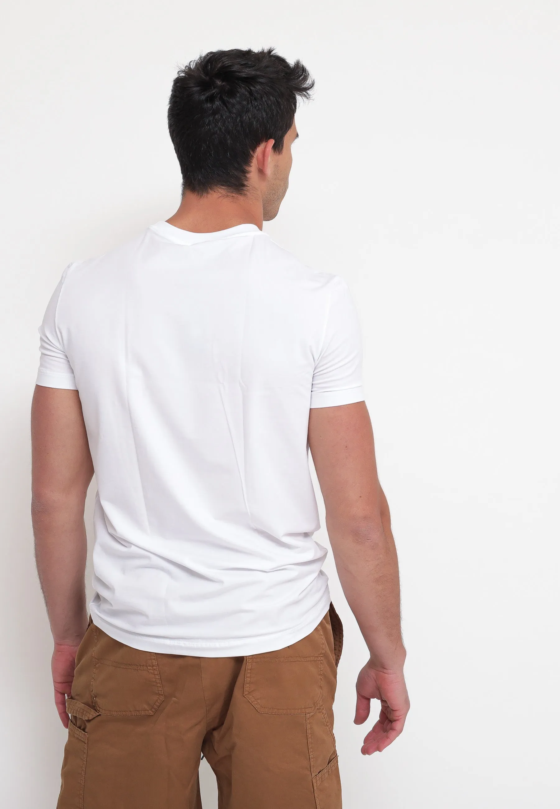 Round Neck T-Shirt - White/Icon