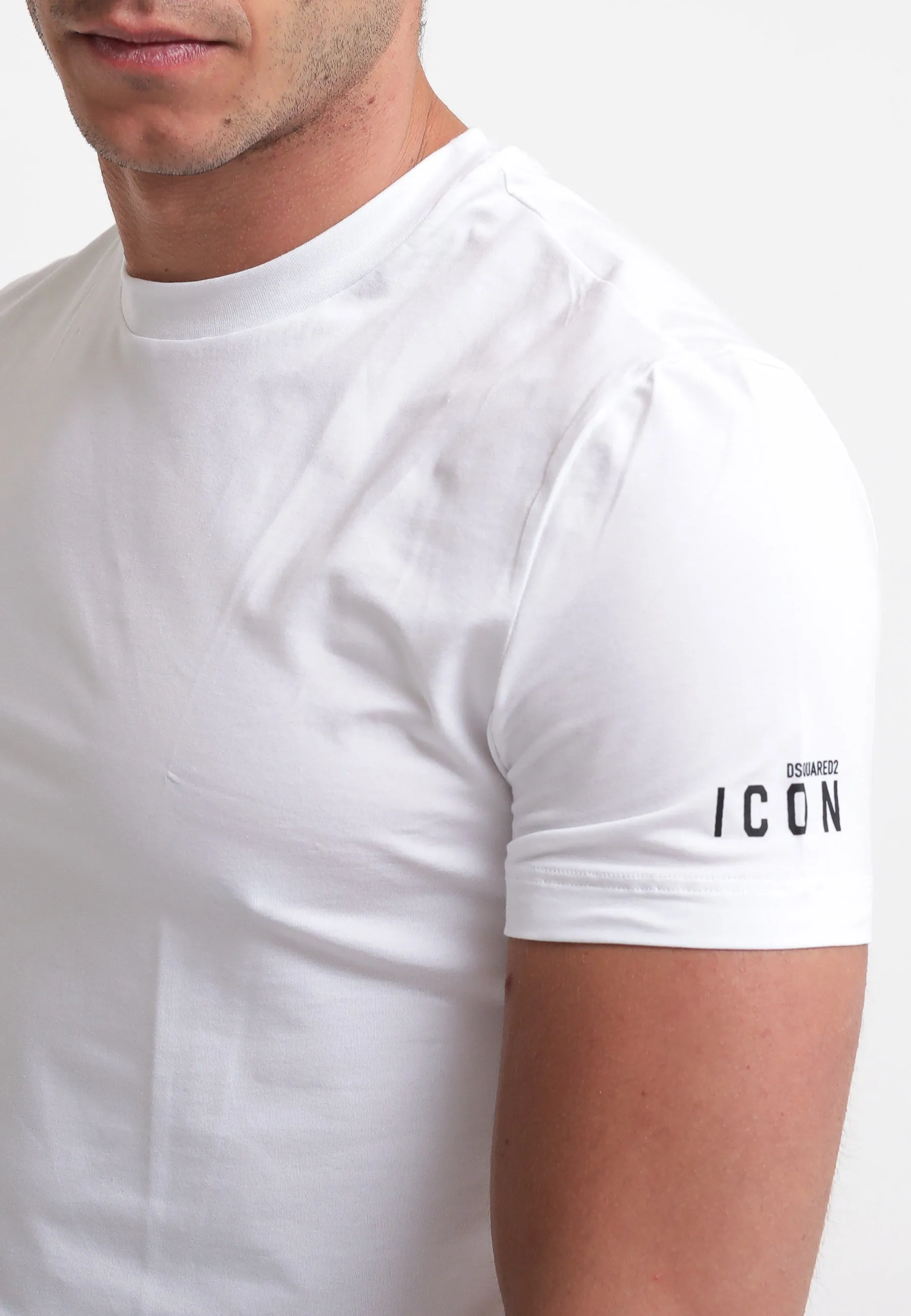 Round Neck T-Shirt - White/Icon