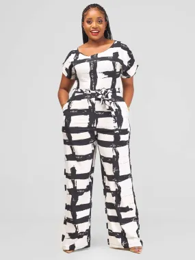 Salok Havilah Mbaale Jumpsuit - White Print