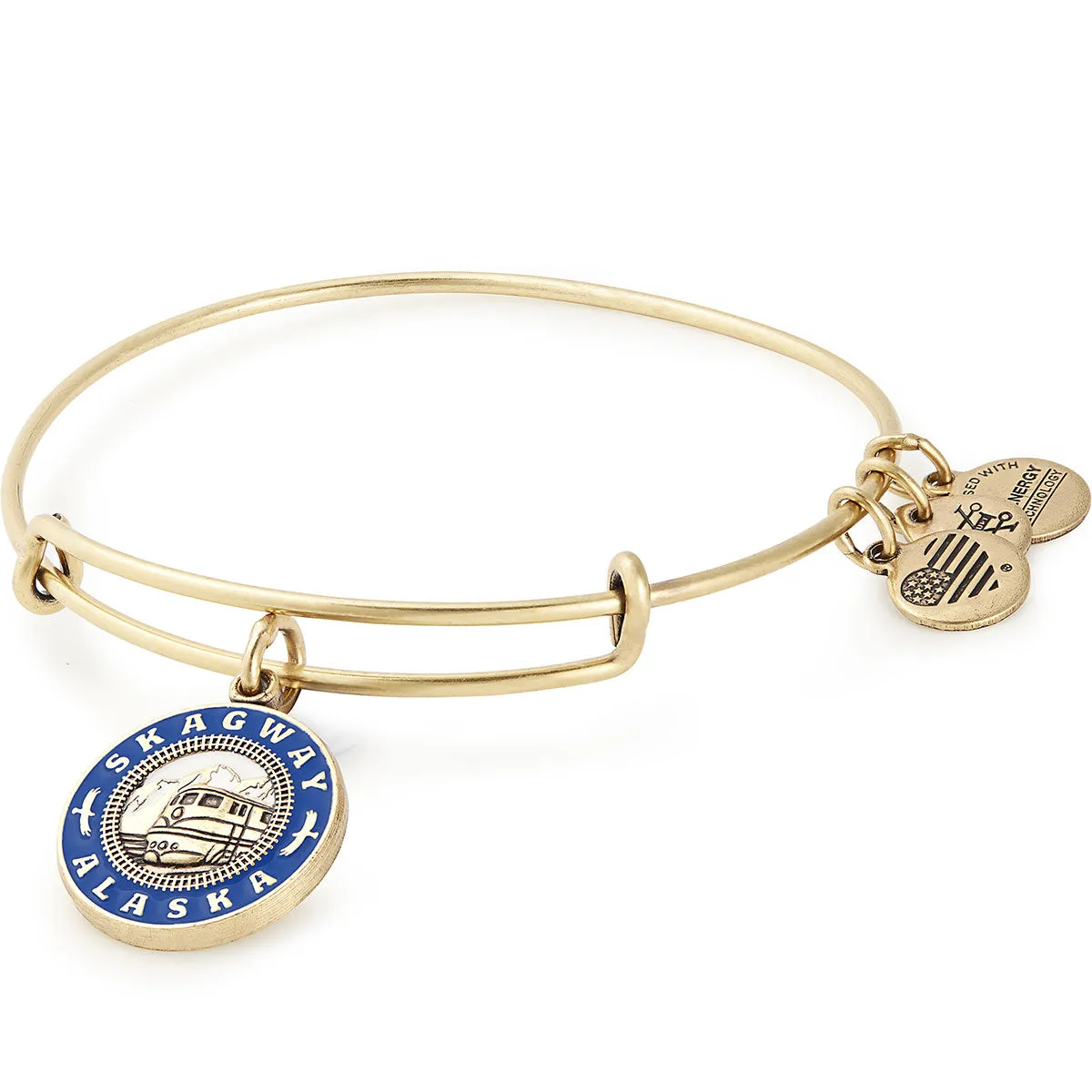 Skagway, Alaska Charm Bangle Bracelet