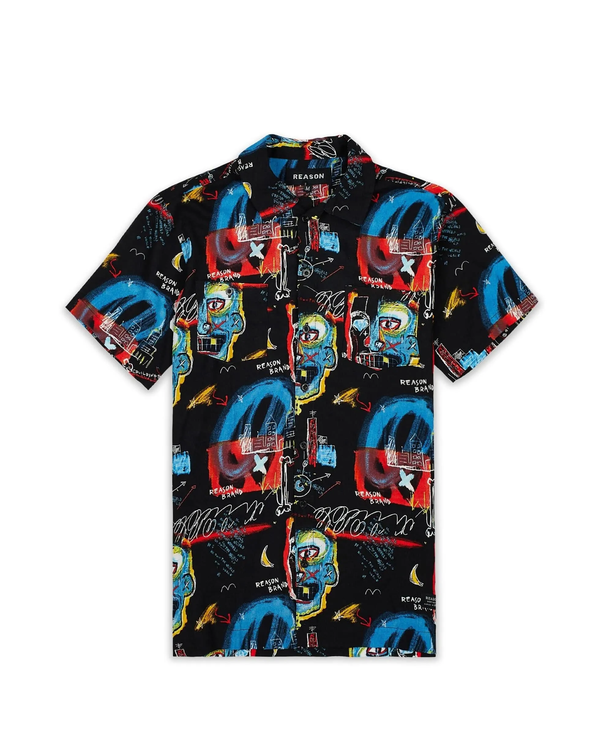 Street Art Allover Print Short Sleeve Shirt