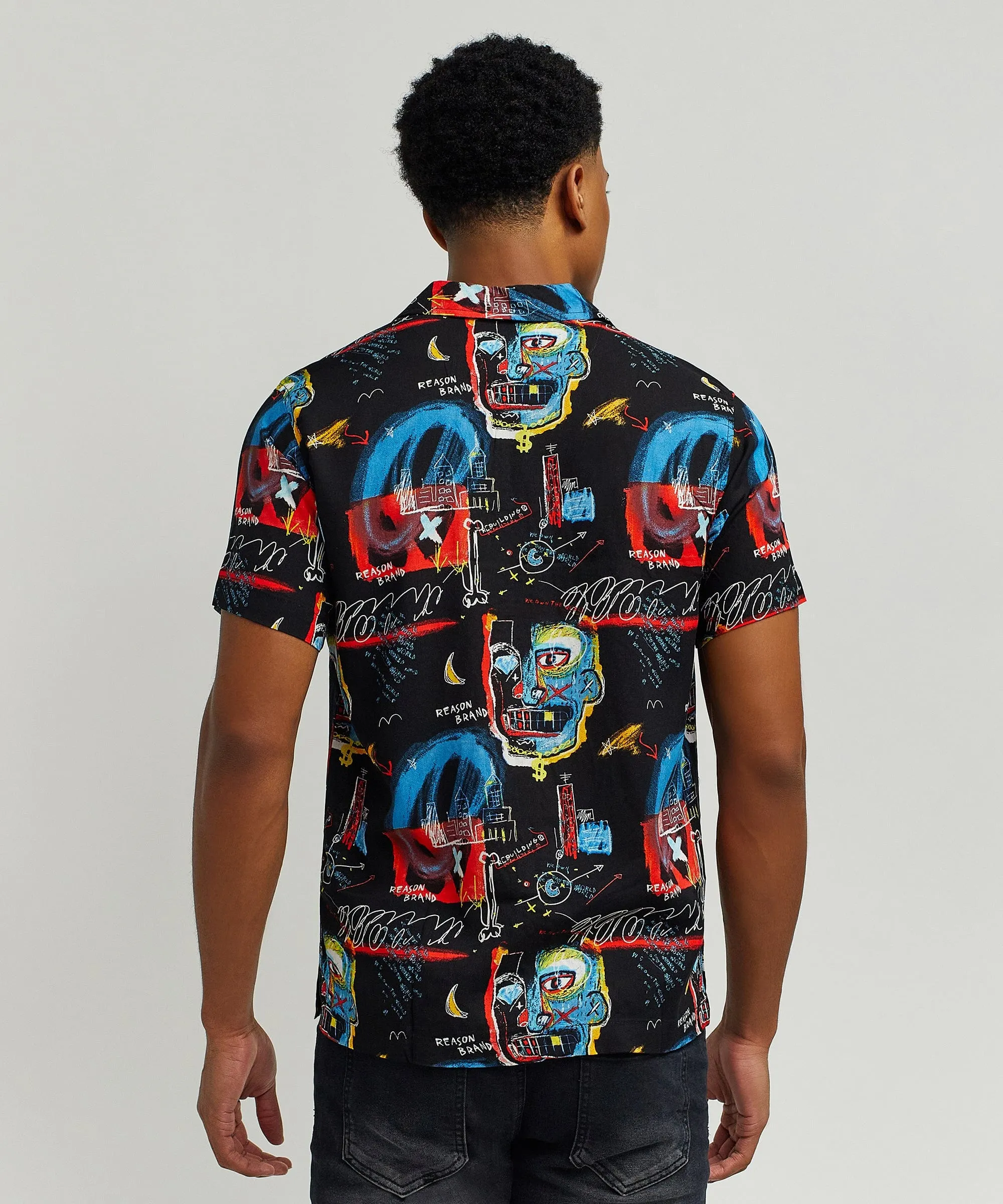 Street Art Allover Print Short Sleeve Shirt