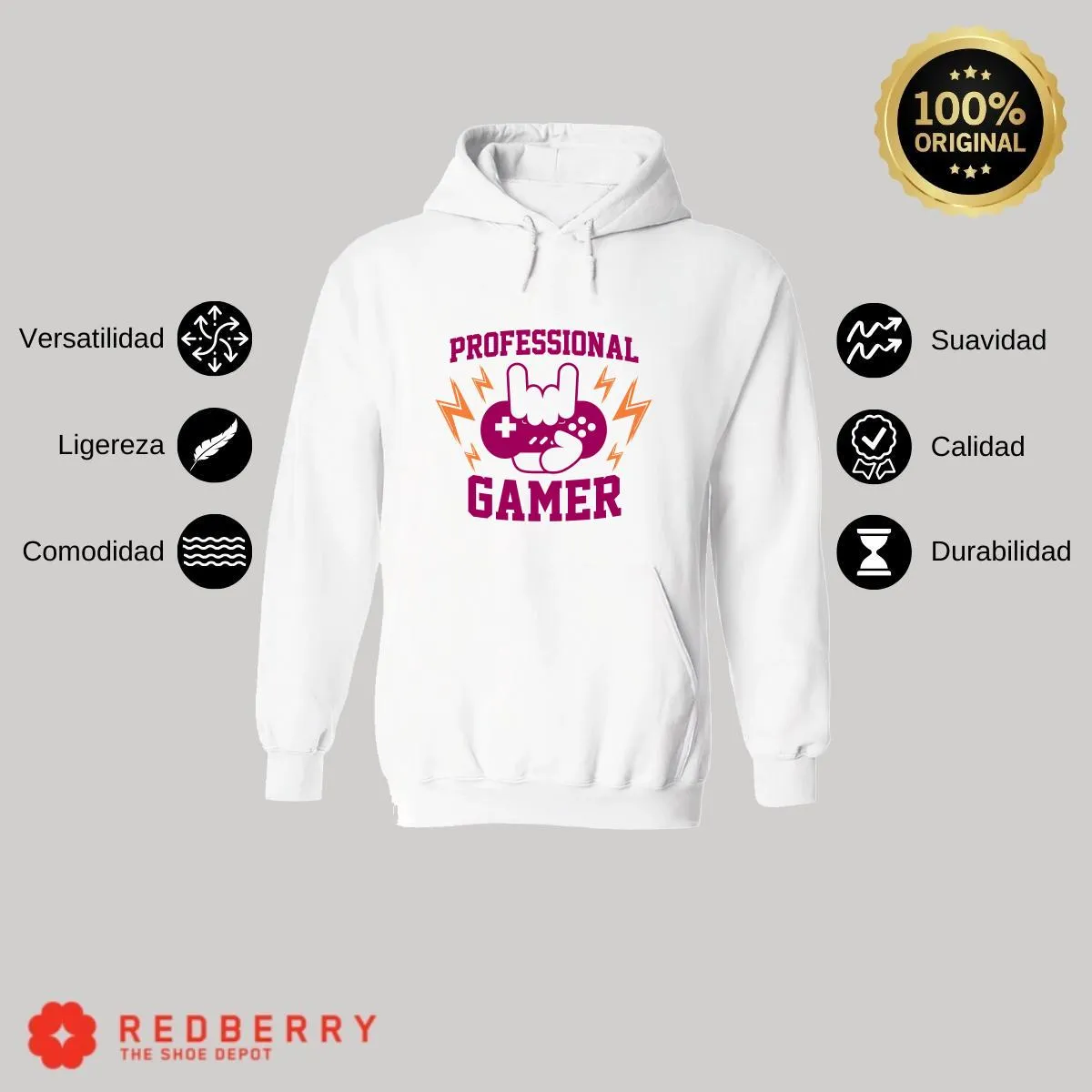 Sudadera Hombre  Hoodie Gamer Videojuegos Frases 090