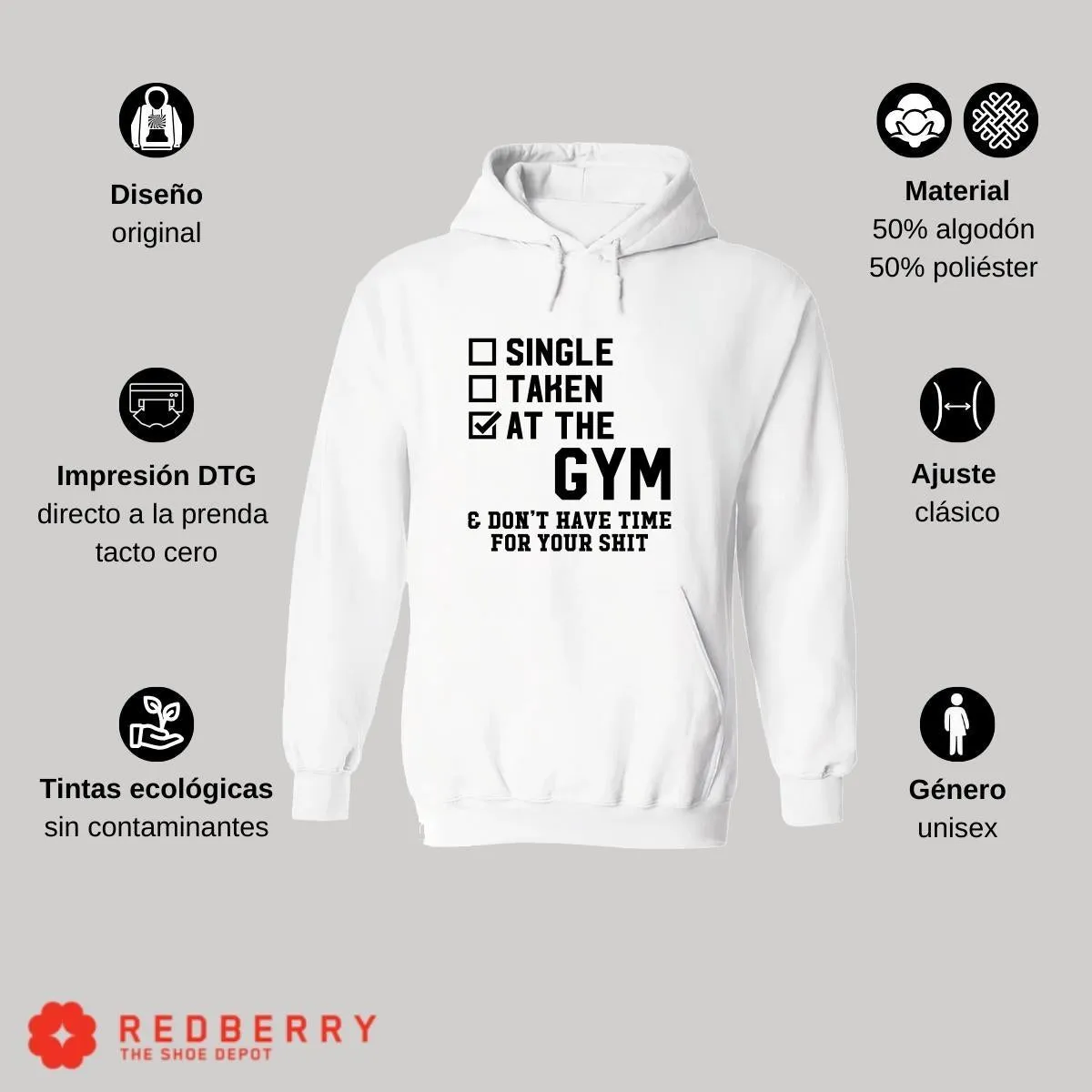 Sudadera Hombre  Hoodie Gym Ejercicio Fitness 046