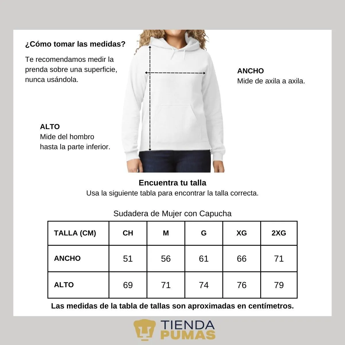 Sudadera Mujer Hoodie  Pumas UNAM Esfera Navidad