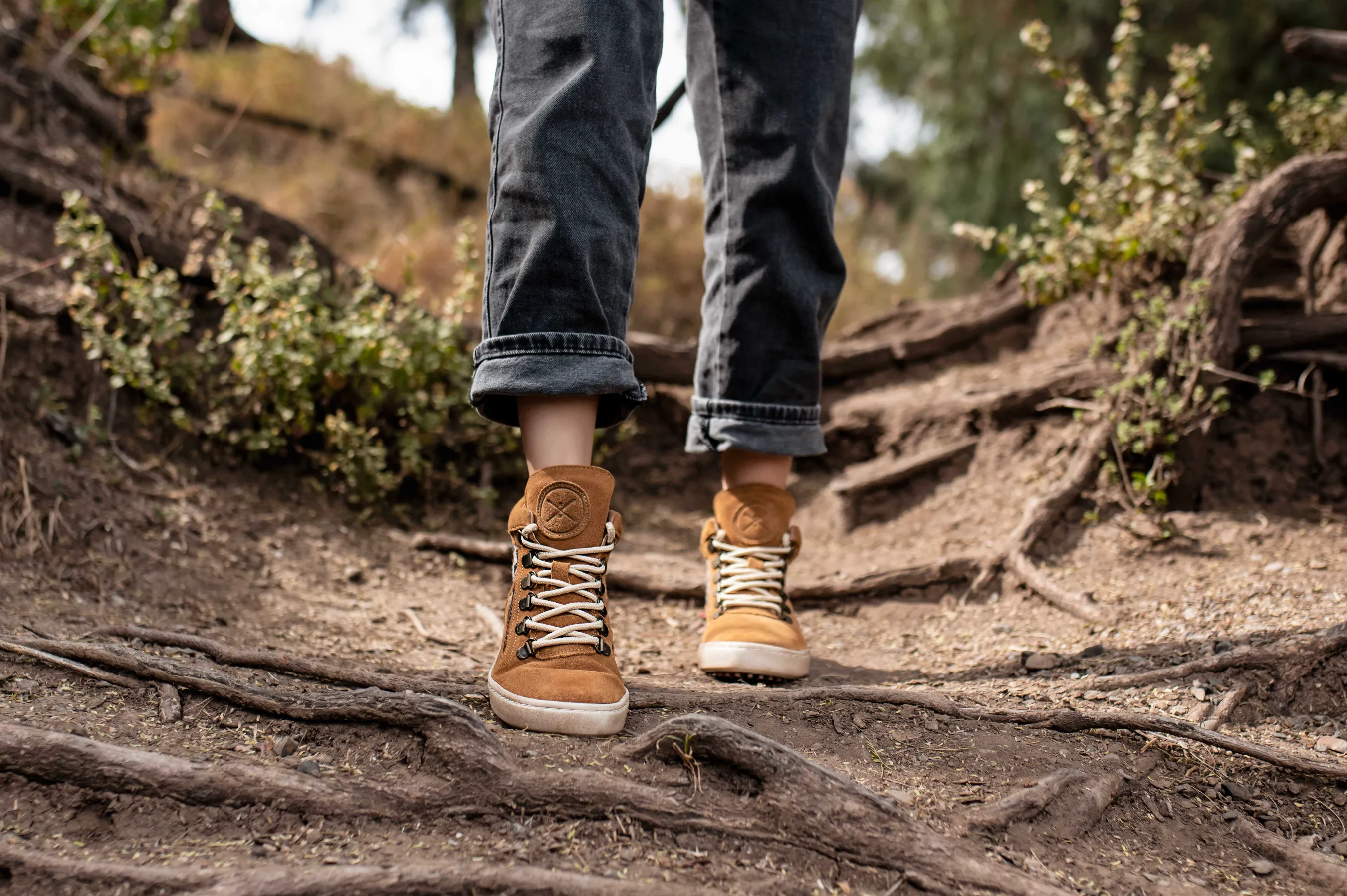 Tan Suede Camping Boot