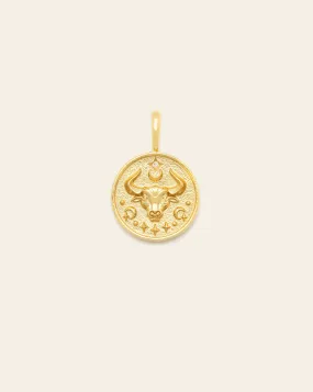 Taurus Medallion - Gold Vermeil