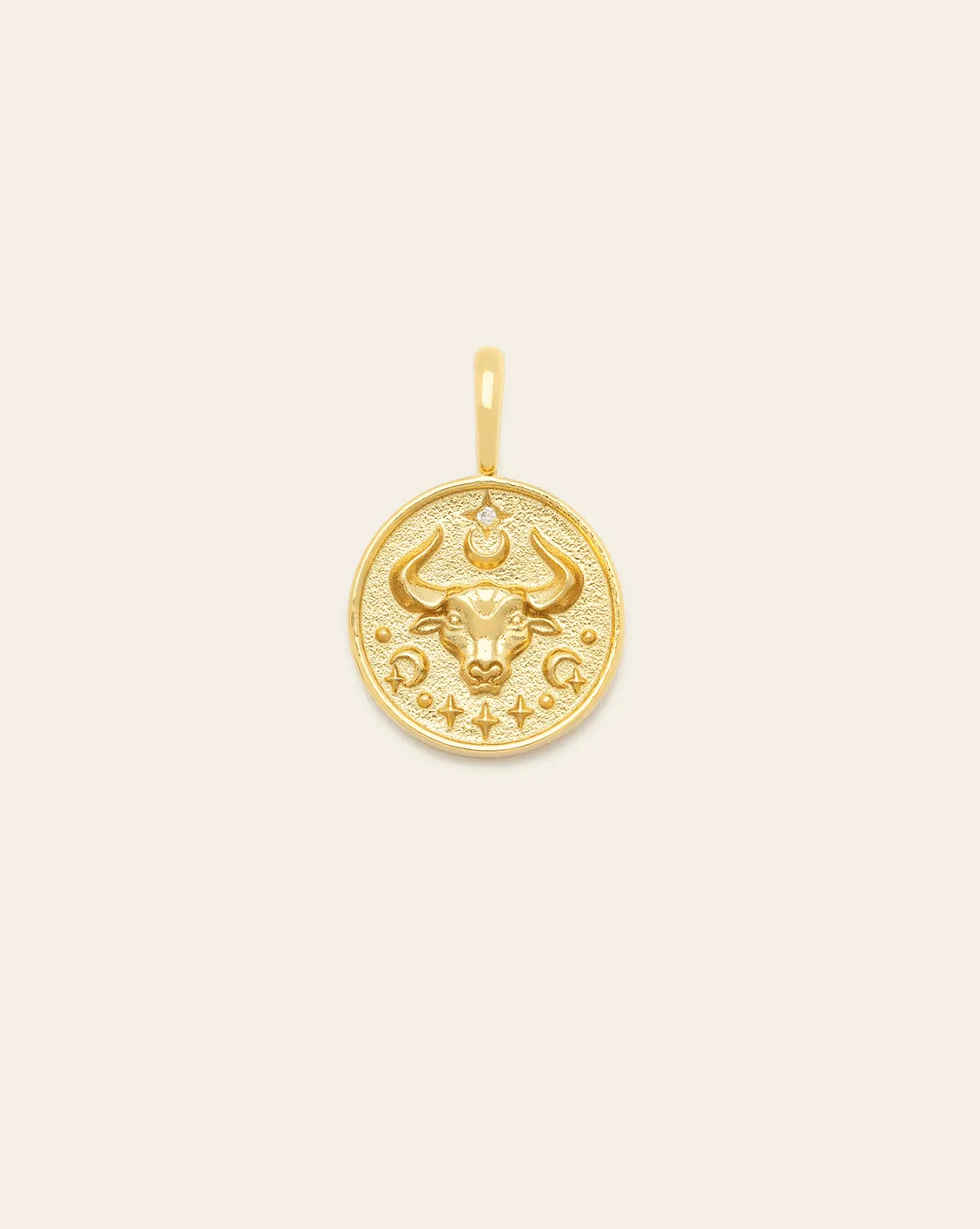 Taurus Medallion - Gold Vermeil