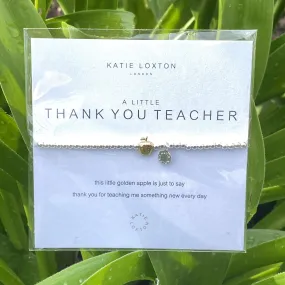 Teachers And Friends 'Thank You' Bracelet