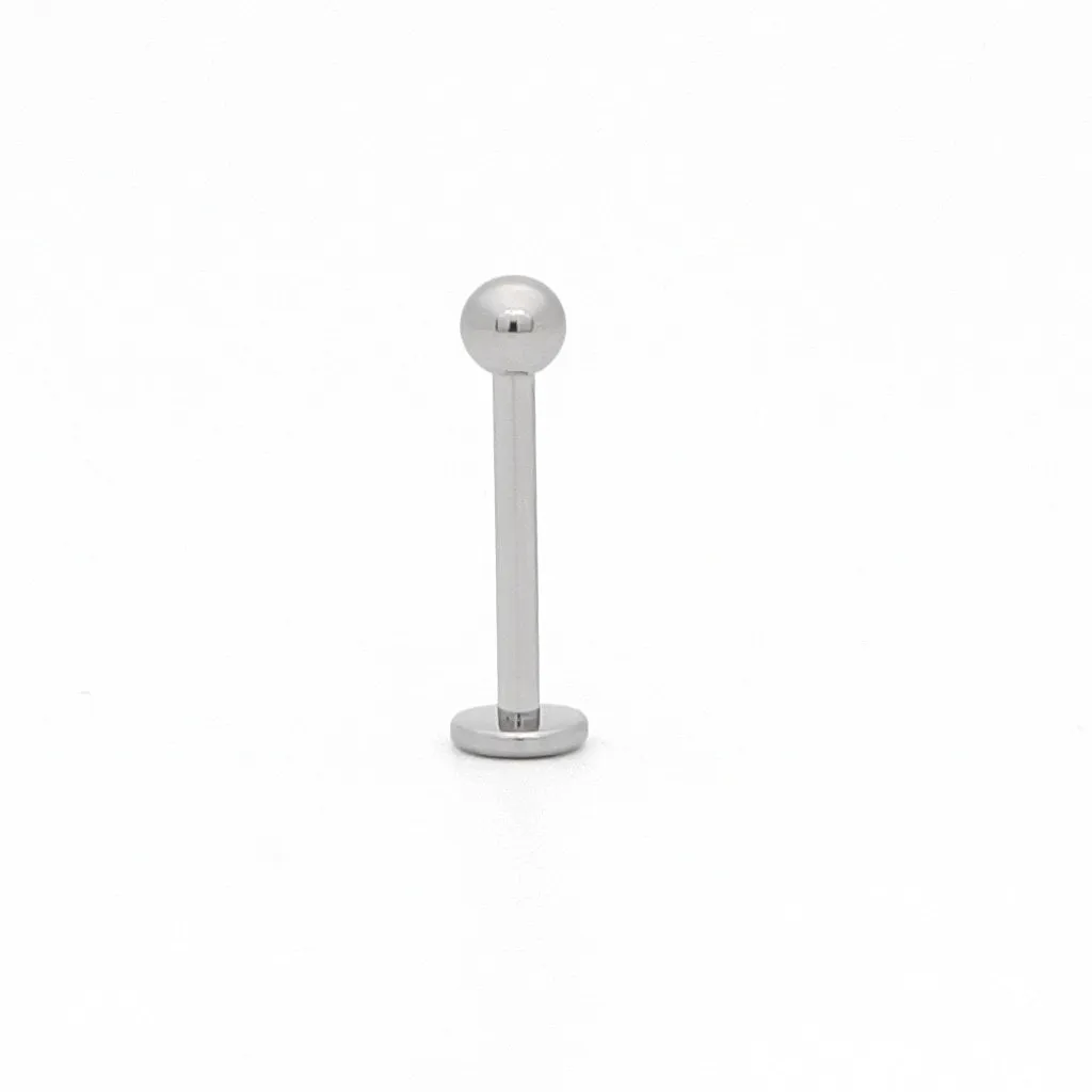 Titanium Labret Studs with Internally Threaded Ball