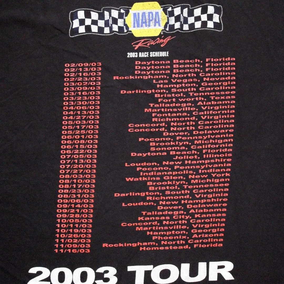 Vintage '03 Napa Racing Schedule Tour Tee