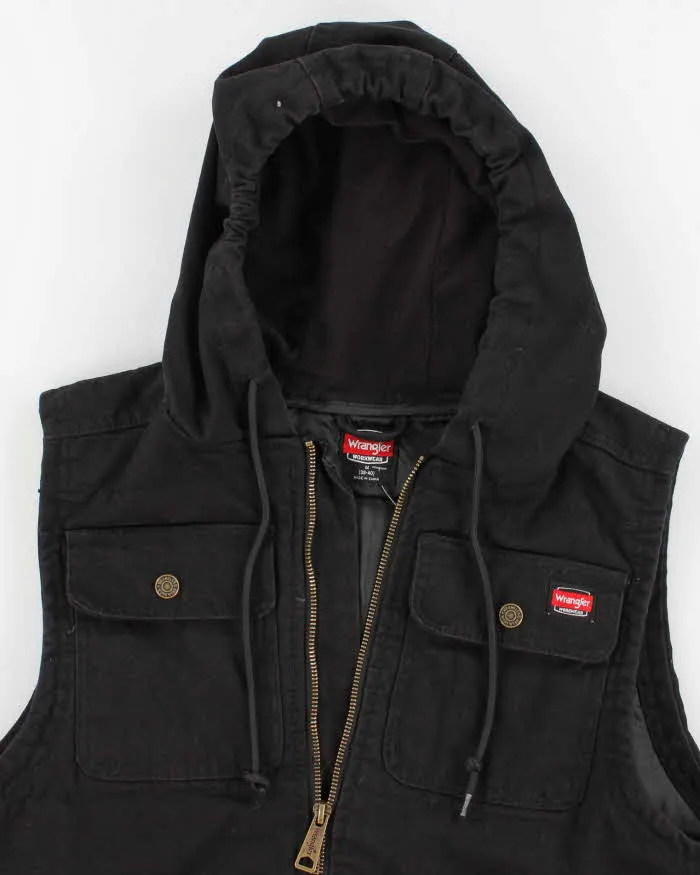 Vintage 90s Wrangler Workwear Hooded Vest - M