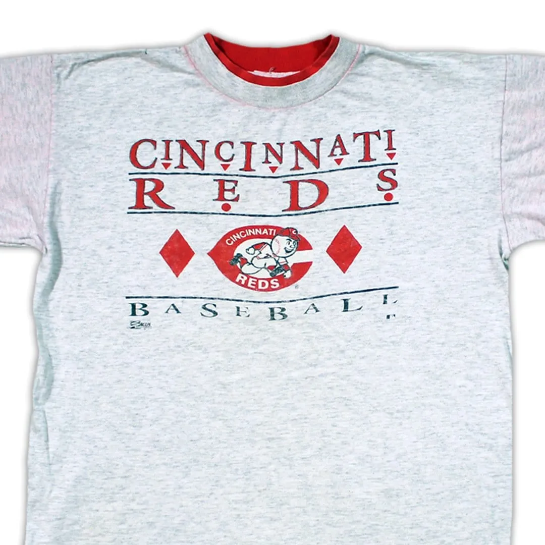 Vintage '91 Cincinnati Reds Baseball Tee (M)