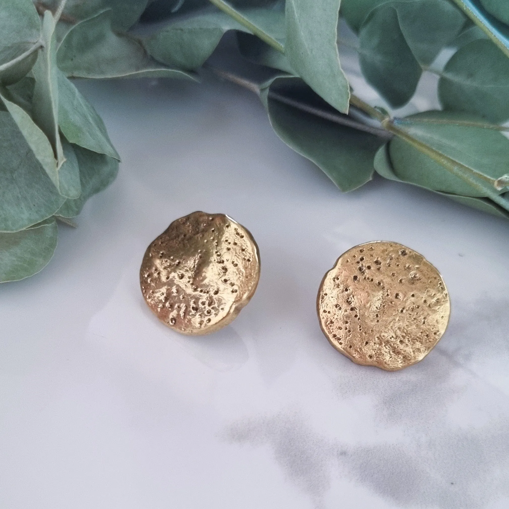 Vintage earrings - Gold moon