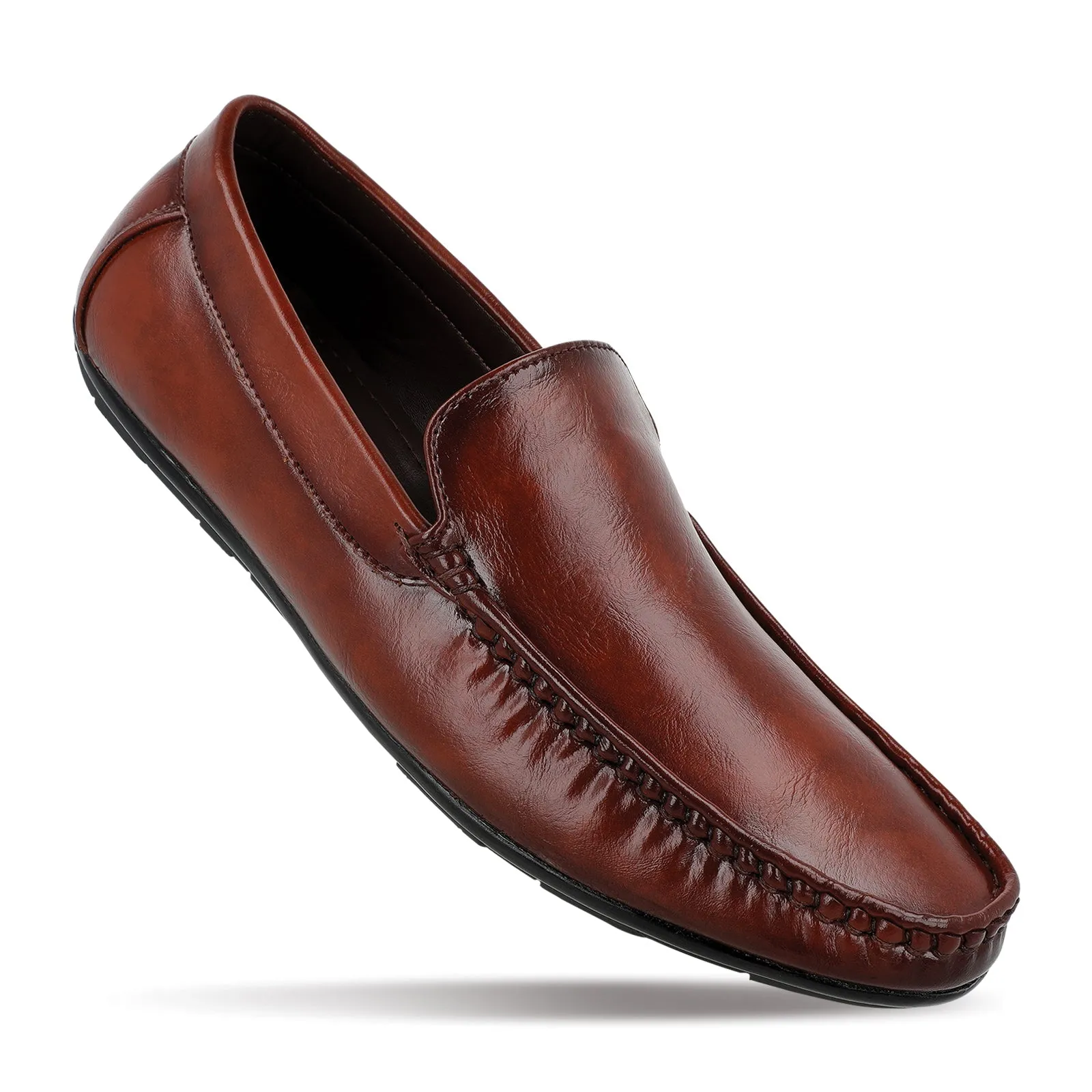 Walkaroo Men Loafer Formal Shoes - WF6018 Brown