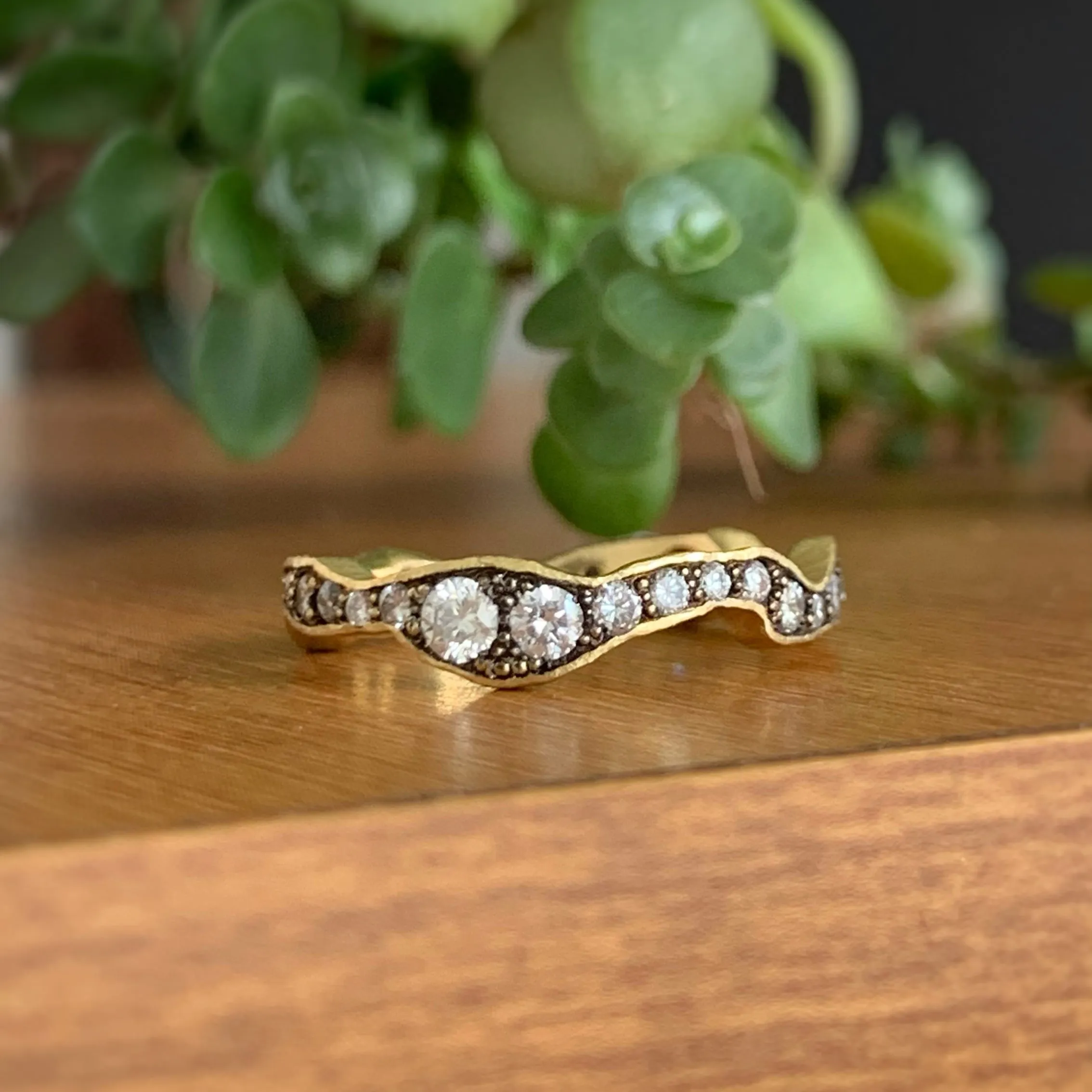 Wavy Eternity Band