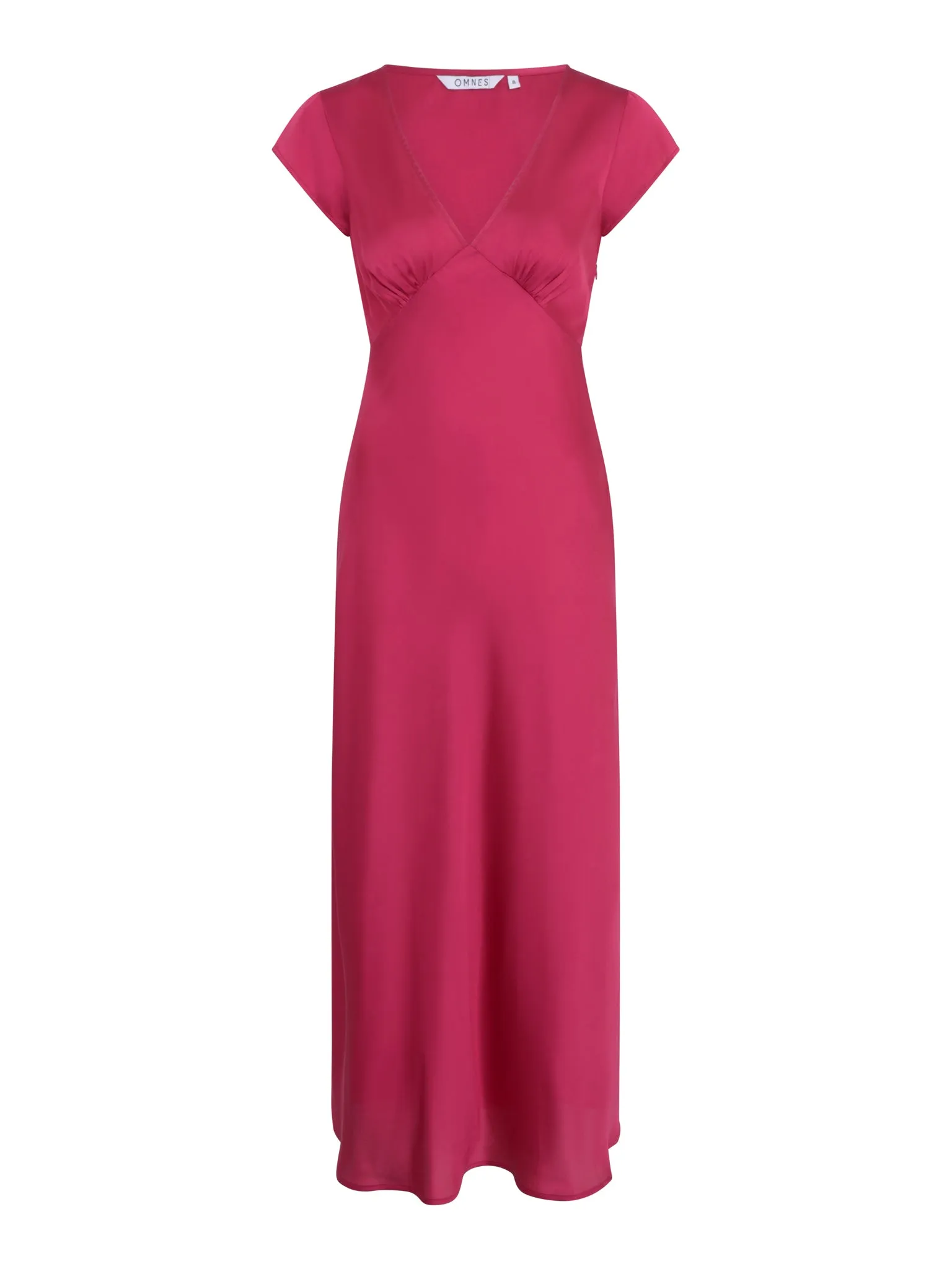 Woolf Midi Dress in Magenta